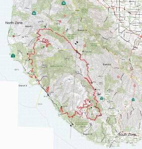 Calfire Operations Map 08-25-2020